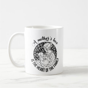 Mug L'amour d'une mère est le coeur de la famille - mè
