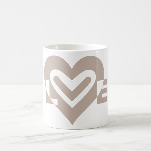Mug L'amour en gris (Centre)