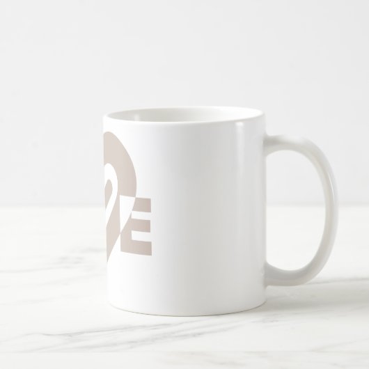 Mug L'amour en gris (Droite)