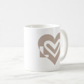 Mug L'amour en gris (Devant droit)