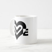Mug L'amour en noir (Devant gauche)