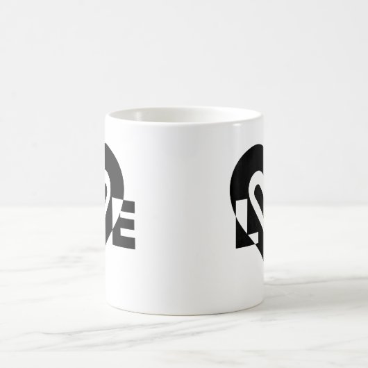 Mug L'amour en noir (Centre)