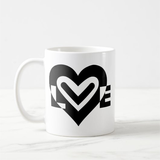 Mug L'amour en noir (Gauche)