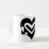 Mug L'amour en noir (Devant gauche)