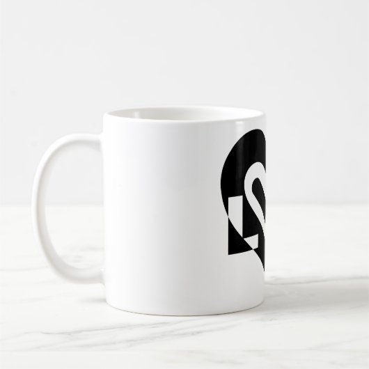 Mug L'amour en noir (Gauche)