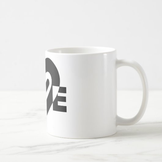 Mug L'amour en noir (Droite)