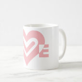 Mug L'amour en rose (Devant droit)