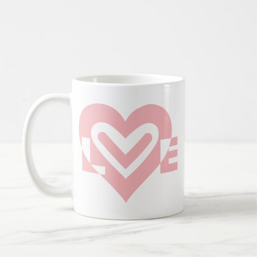 Mug L'amour en rose (Gauche)