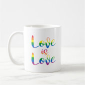 Mug L'amour est amour écriture Gay Pride (Gauche)