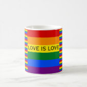 Mug L'amour est amour Rainbow Flag LGBT Gay pride (Centre)
