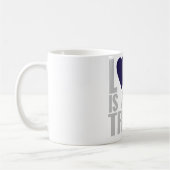 Mug L'amour est au sujet de confiance (Gauche)