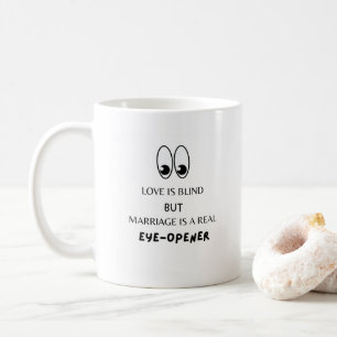 Mug L'amour est aveugle et drôle