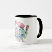 Mug L'amour est dans la Coiffure, Coiffeur (Devant droit)