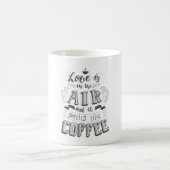 Mug L'Amour Est Dans L'Air Et Ça Sent Comme Du Café (Centre)