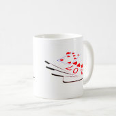 Mug L'amour est dans les cartes (Devant droit)