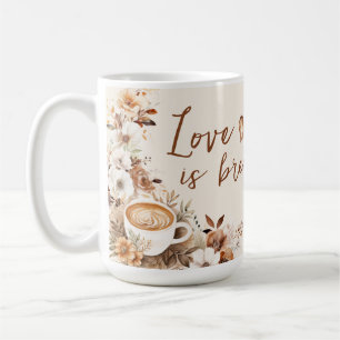 Mug L'amour est en train de se préparer Fête de douche