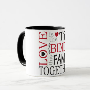Mug L'amour est la Cravate qui lie cette famille ensem
