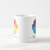 Mug L'amour est la fierté de l'amour Coeurs arc-en-cie (Centre)