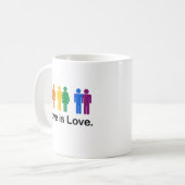 Mug L'amour est l'amour. (Devant gauche)
