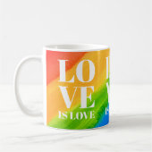 Mug L'amour est l'amour Rainbow Pride (Gauche)