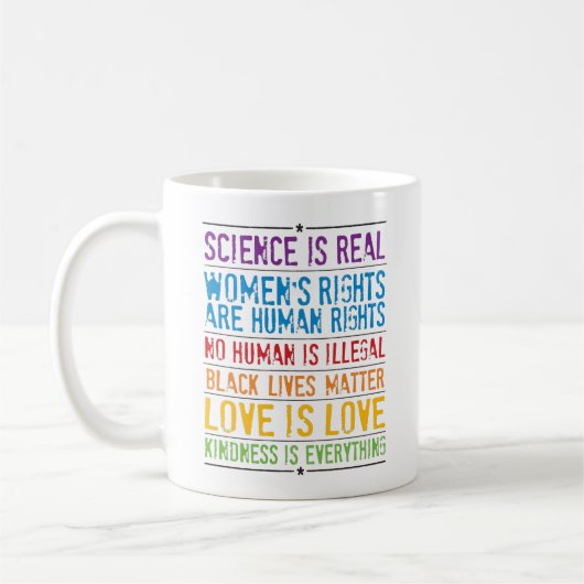 Mug L'amour est l'amour Rainbow Pride (Gauche)