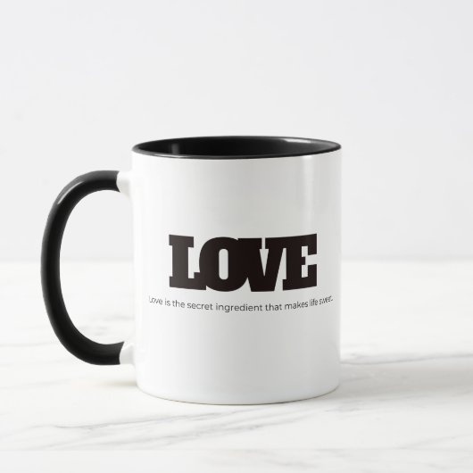 Mug L'amour est l'ingrédient secret (Gauche)