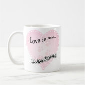 Mug L'amour est mon Cocker Spaniel (Gauche)