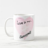 Mug L'amour est mon Samoyé (Gauche)
