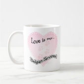 Mug L'amour est Mon Tervuren Belge (Gauche)
