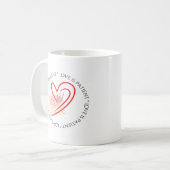 Mug L'amour est patient, esthétique propre (Devant gauche)