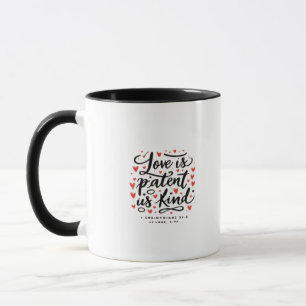 Mug L'amour est patient Foi chrétienne Inspirant Style