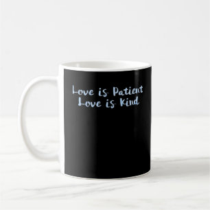 Mug L'amour est patient, l'amour est gentil, minimal b
