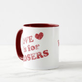 Mug L'amour est pour les perdants (Devant gauche)