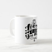 Mug L'amour est tout ce dont vous avez besoin (Devant gauche)