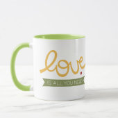 Mug l'amour est tout que vous avez besoin (Gauche)