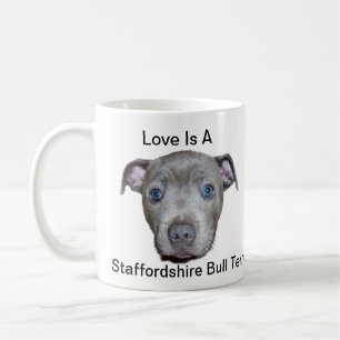Mug L'Amour Est Un Logo Et Un Chiot Qui Serment