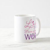 Mug L'Amour Est Un Mot À Quatre Pattes (Devant droit)