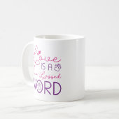 Mug L'Amour Est Un Mot À Quatre Pattes (Devant gauche)