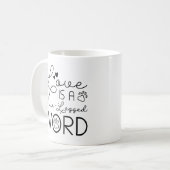 Mug L'Amour Est Un Mot À Quatre Pattes (Devant gauche)