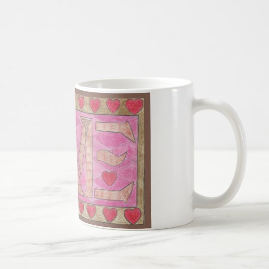 Mug L'amour est un mot de quatre lettres (Droite)