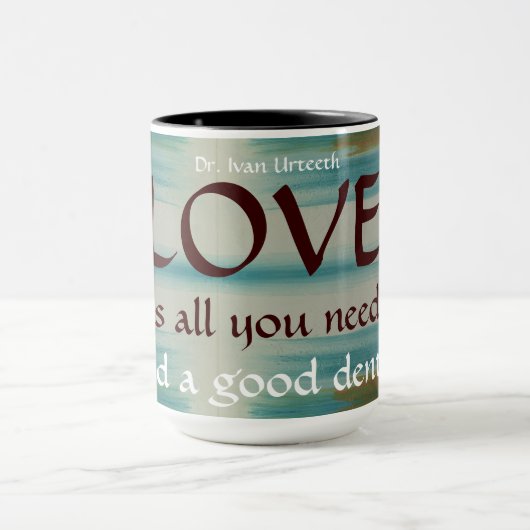 Mug L'amour et un bon dentiste (Centre)
