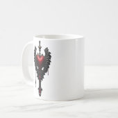 Mug L'amour éternel dans l'ombre de l'obscurité gothiq (Devant gauche)