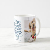 Mug L'amour fait d'une maison une maison en Lettres de (Devant droit)