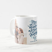Mug L'amour fait d'une maison une maison en Lettres de (Devant gauche)
