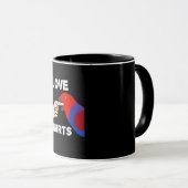 Mug L'amour fait mal aux femmes Eclectus Parrot (Devant droit)
