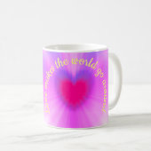 Mug L'amour fait tourner le monde (Devant droit)
