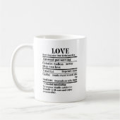 Mug L'amour - Faits nutritionnels.w (Gauche)