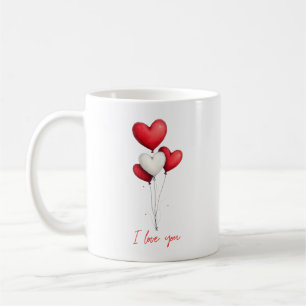 Mug L'amour flotte dans les murmures à l'aquarelle