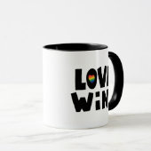 Mug L'amour gagne (Devant droit)
