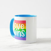 Mug L'amour gagne (Devant gauche)